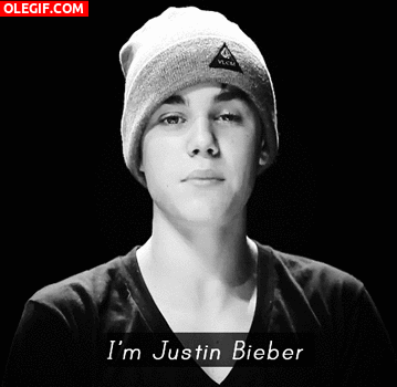 GIF: Yo soy Justin Bieber