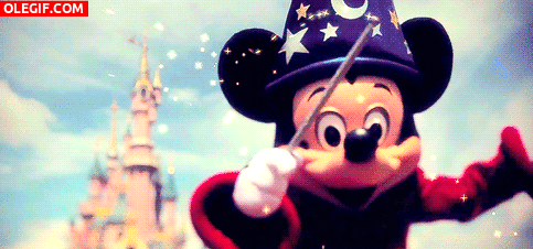GIF: Mickey el gran mago