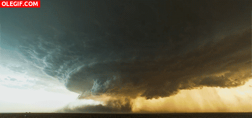 GIF: Formación de un tornado