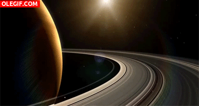 GIF: Sol frente a Saturno