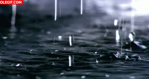 GIF: Gotas de lluvia