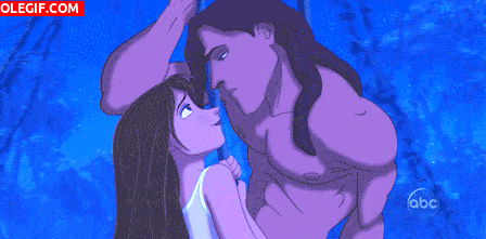 GIF: Surgió el amor entre Jane y Tarzan