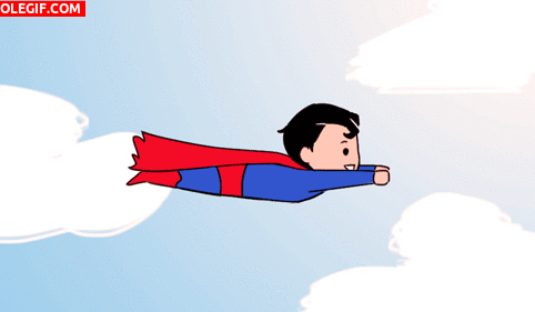 GIF: El pequeño Superman