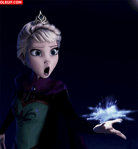 GIF: La magia de Elsa