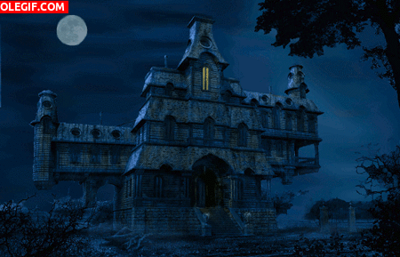 GIF: Noche en la casa embrujada