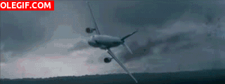 GIF: Accidente aéreo