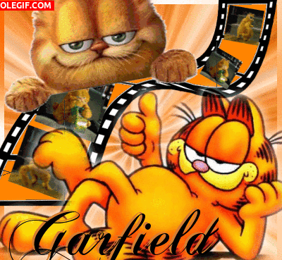 GIF: El divertido Garfield