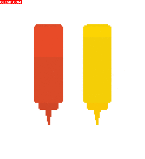 GIF: Mostaza y Ketchup (pixel art)