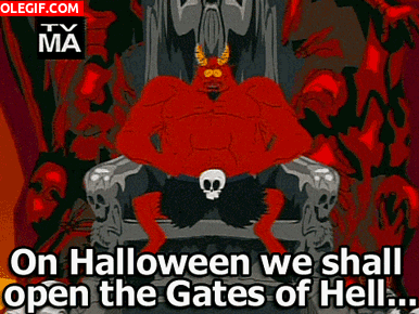 GIF: En Halloween deberíamos abrir las Puertas del Infierno