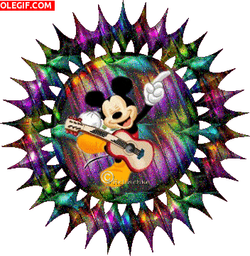 GIF: Mickey Mouse resplandeciente