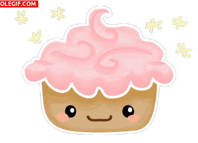 GIF: Cupcake cremoso