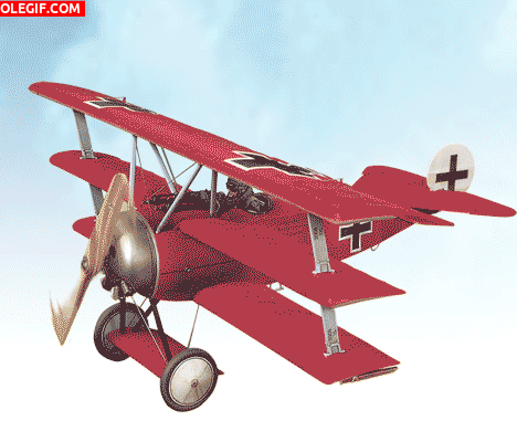 GIF: Fokker Dr.I del Barón Rojo