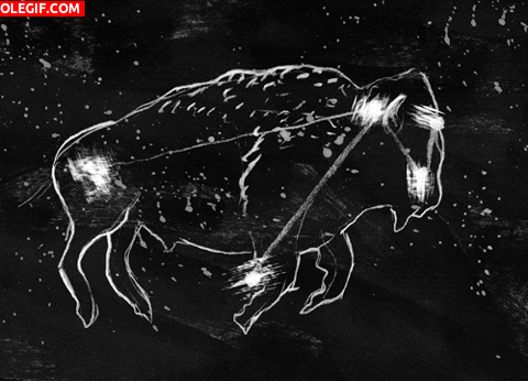 GIF: Constelación del Bisonte