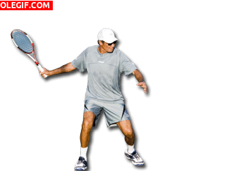 GIF: Jugando al tenis