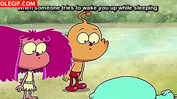 GIF: Cuando alguien intenta despertarte mientras duermes
