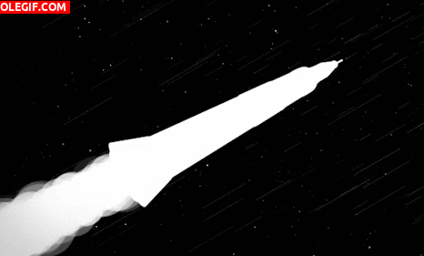 GIF: Cohete espacial