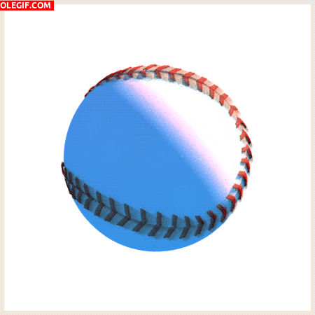 GIF: Pelota de béisbol girando
