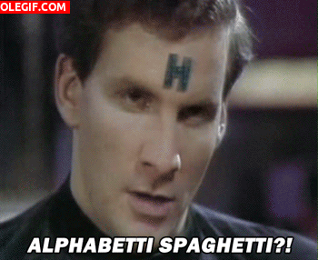 GIF: ¡¿Espagueti alfabético?!