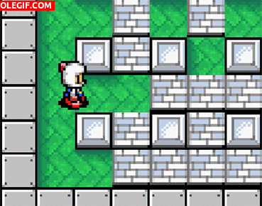 GIF: Bomberman atrapado