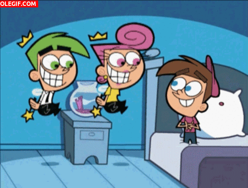 GIF: Timmy, Cosmo y Wanda