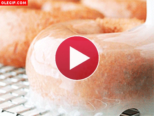 GIF: Donuts glaseados