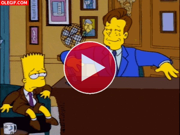 Bart Simpson está bastante aburrido