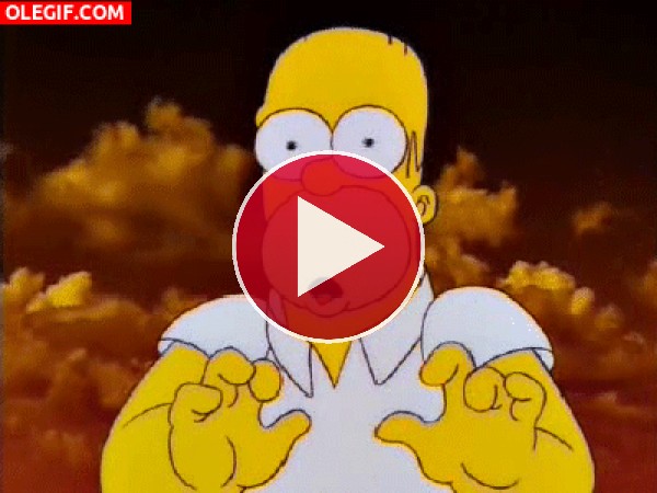 Homer con las pupilas súper dilatadas