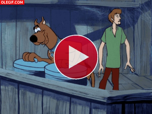 GIF: Scooby-Doo también vuela