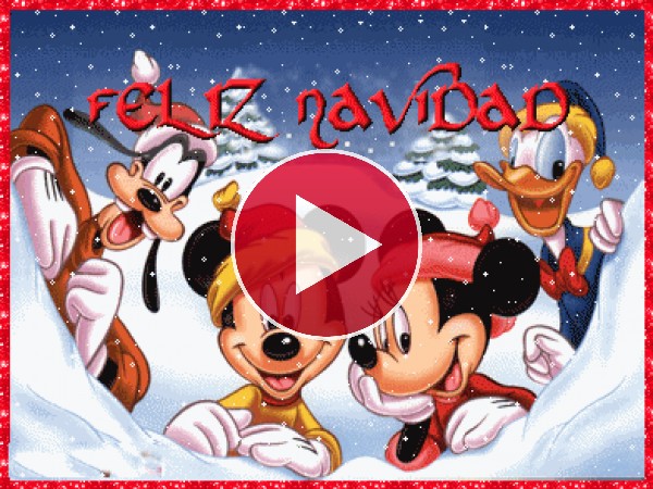 Mickey Mouse te desea "Feliz Navidad"