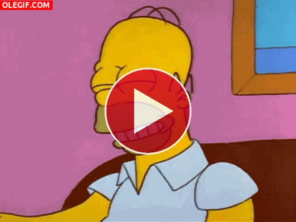 GIF: Homer se divierte