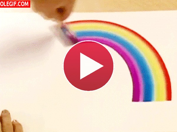 Pintando un arcoíris