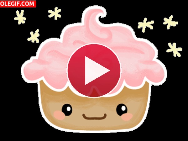 GIF: Cupcake cremoso